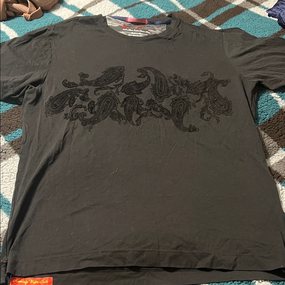 Robert Graham Black Paisley Tee